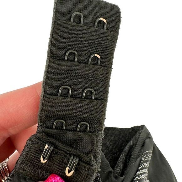 Victorias Secret Perfect Shape Bra 32C Underwired Push Up Black Multiway Straps - Picture 10 of 11